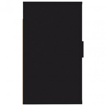 Dulap TV montat pe perete, negru, 40x34,5x60 cm - Img 5