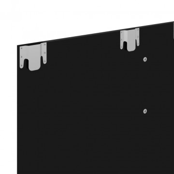 Dulap TV montat pe perete negru extralucios 102x23,5x90 cm PAL - Img 6