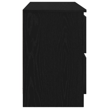 Dulap TV, negru, 100x35x54 cm, lemn prelucrat - Img 6