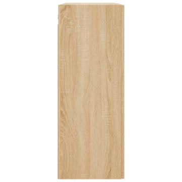Dulap TV pe perete stejar sonoma, 69,5x34x90 cm, lemn prelucrat - Img 7