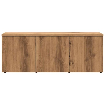 Dulap TV, stejar artizanal, 80x34x30 cm, lemn prelucrat - Img 4