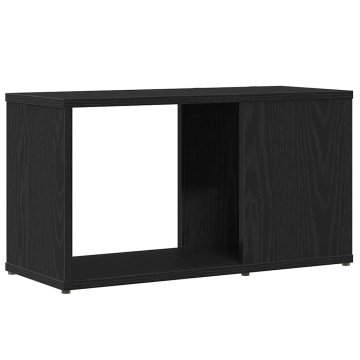 Dulap TV Stejar Negru 60x24x32 cm Lemn prelucrat - Img 6