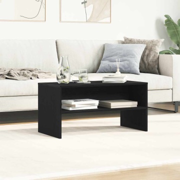 Dulap TV Stejar Negru 80x40x40 cm Lemn prelucrat - Img 3
