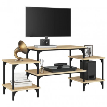 Dulap TV, stejar sonoma, 117x35x52 cm, lemn prelucrat - Img 4