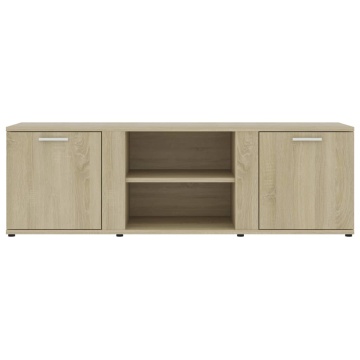 Dulap TV, stejar Sonoma, 120 x 34 x 37 cm, lemn prelucrat - Img 6