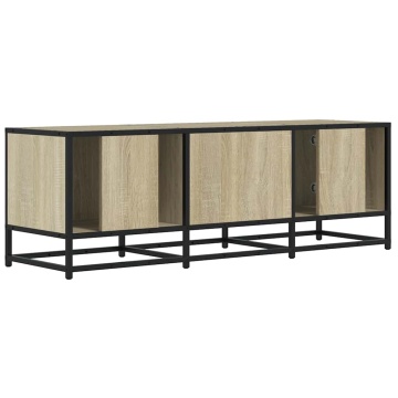Dulap TV, stejar sonoma, 120x35x41 cm, lemn prelucrat și metal - Img 5