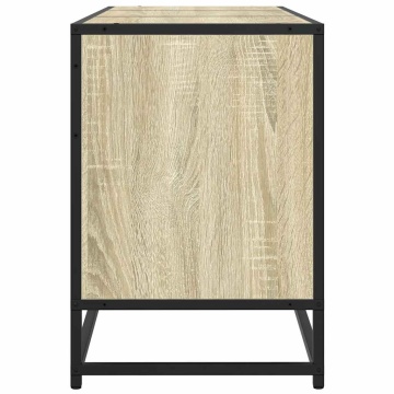 Dulap TV, stejar sonoma, 150x35x41 cm, lemn prelucrat și metal - Img 8