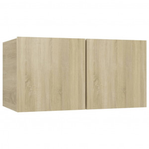 Dulap TV suspendat, stejar sonoma, 60x30x30 cm - Img 2