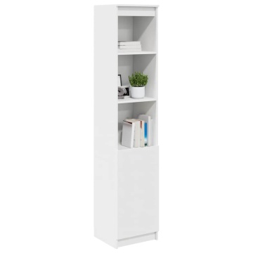 Dulapuri alb 37,5x35x180 cm lemn prelucrat - Img 4