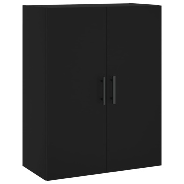 Dulapuri cu montaj pe perete, 2 buc, negru, 69,5x34x90 cm - Img 8