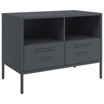 Dulapuri TV, 2 buc., antracit, 68x39x50,5 cm, oțel laminat rece - Img 5