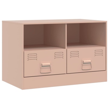 Dulapuri TV 2 buc Roz 67x39x44 cm Otel - Img 6