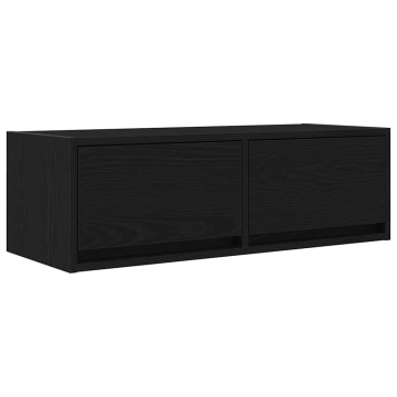 Dulapuri TV 2 buc Stejar negru 80x31x25,5 cm Lemn prelucrat - Img 5