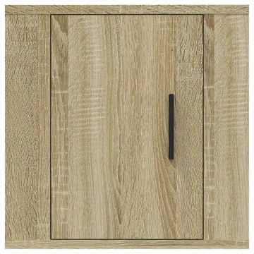 Dulapuri TV montate pe perete 2 buc stejar sonoma 40x34,5x40 cm - Img 5