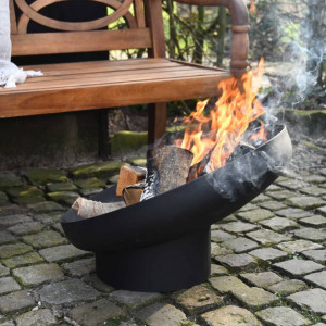 Esschert Design Bol pentru foc înclinat, negru, oțel FF402 - Img 6