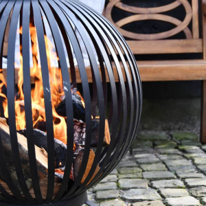Esschert Design Bol pentru foc, negru, benzi oțel carbon FF400 - Img 5