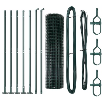 Euro Fence Set 2 Verde Metal PVC 10 x 0.8 m Durabil - Img 2