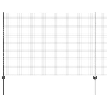 Feria din Fier Sudat cu 10 U Posturi Gri 1.6x10 m Oțel - Img 2