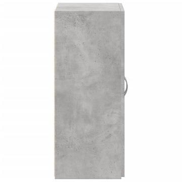 Fișet, gri beton, 60x32x77,5 cm, lemn prelucrat - Img 8
