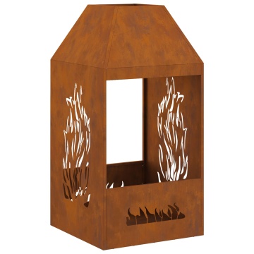 Focar 50x50x100 cm din oțel rezistent la intemperii - Img 2