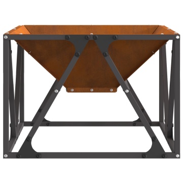 Focar pătrat 50x50x35 cm din oțel rezistent la intemperii - Img 4