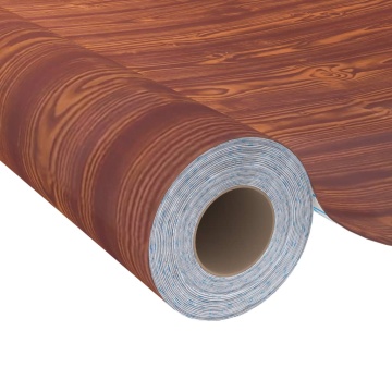 Folie de mobilier autoadezivă, acacia, 500x90 cm, PVC - Img 3