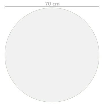 Folie de protecție masă, transparent, Ø 70 cm, PVC, 2 mm - Img 5