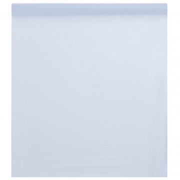 Folie fereastră, statică/mată, alb transparentă, 90x1000cm, PVC - Img 1