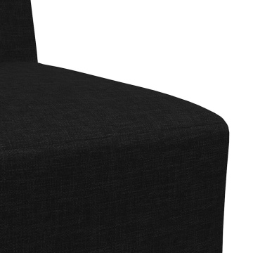 Fotoliu canapea, negru, 55 cm, material textil - Img 6