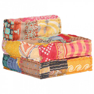 Fotoliu puf modular, model petice, material textil - Img 8