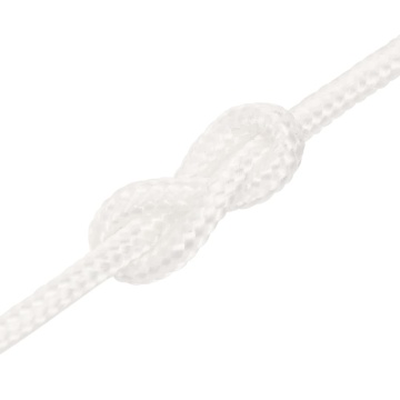 Frânghie de barcă, alb complet, 4 mm, 50 m, polipropilenă - Img 6