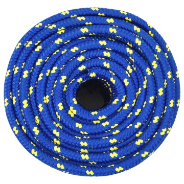 Frânghie de barcă, albastru, 12 mm, 25 m, polipropilenă - Img 3