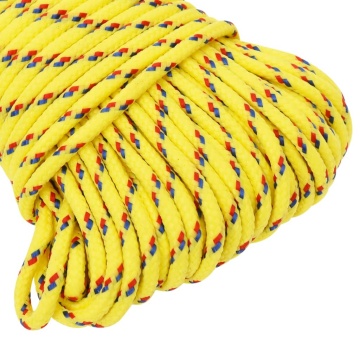 Frânghie de barcă, galben, 5 mm, 50 m, polipropilenă - Img 4