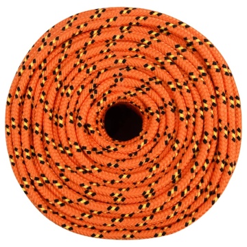 Frânghie de barcă, portocaliu, 10 mm, 50 m, polipropilenă - Img 3