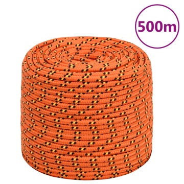 Frânghie de barcă, portocaliu, 10 mm, 500 m, polipropilenă - Img 1