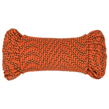 Frânghie de barcă, portocaliu, 3 mm, 25 m, polipropilenă - Img 3