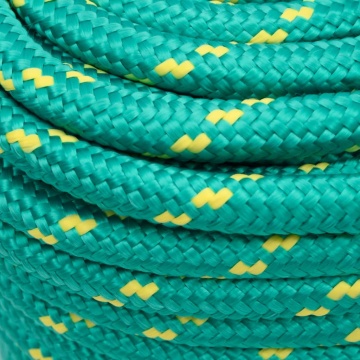 Frânghie de barcă, verde, 18 mm, 50 m, polipropilenă - Img 4