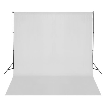 Fundal foto fără suport, alb, 300x300 cm, bumbac - Img 2