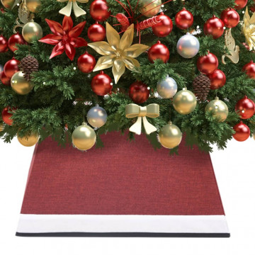Fustă brad de Crăciun, roșu și alb, 48x48x25 cm - Img 1
