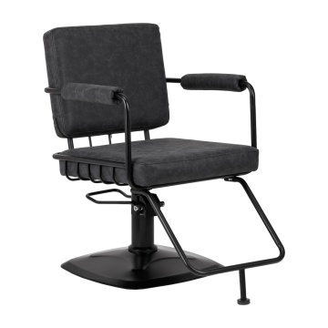 Gabbiano Katania Loft Old Leather scaun de coafura negru - Img 1