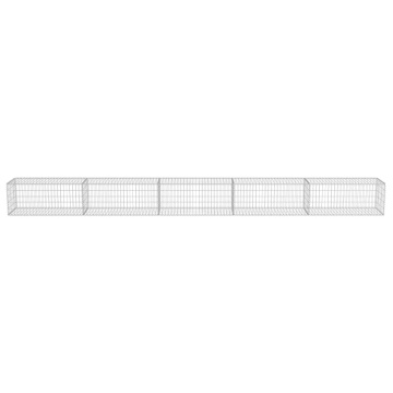 Gabion perete cu capace, 600 x 50 x 50 cm, oțel galvanizat - Img 4