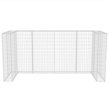 Gabion triplu îngrădire pubelă, oțel, 250 x 100 x 120 cm - Img 6