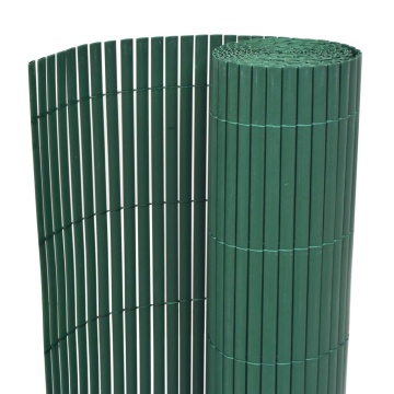 Gard de grădină cu două fețe, verde, 90 x 300 cm, PVC - Img 1