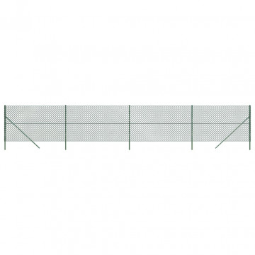 Gard de plasă de sârmă, verde, 1,6x10 m - Img 2