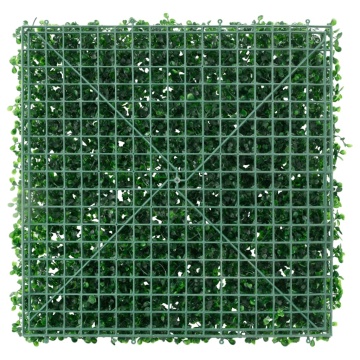 Gard din frunze de arbust artificiale, 24 buc., verde, 50x50 cm - Img 4
