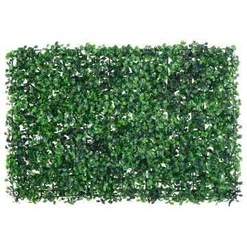 Gard din frunze de arbust artificiale, 6 buc., verde, 40x60 cm - Img 2