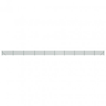 Gard plasă de sârmă cu bordură, verde, 1,1x25 m - Img 2