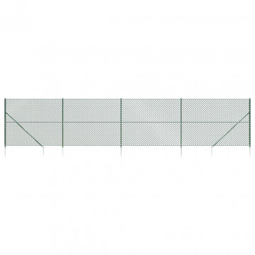 Gard plasă de sârmă cu țăruși de fixare, 2x10 m - Img 2