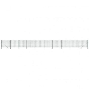 Gard plasă de sârmă, verde, 1,8x25 m, oțel galvanizat - Img 2