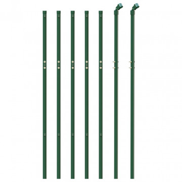 Gard plasă de sârmă, verde, 1x10 m, oțel galvanizat - Img 3